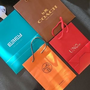 4 branded shopping bags Buy all together or separa